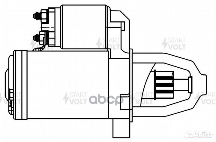 Стартер Mitsubishi Lancer X (07) /Colt VI (04)