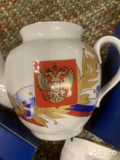 Сервиз чайный Россия юбилейный патриотческий