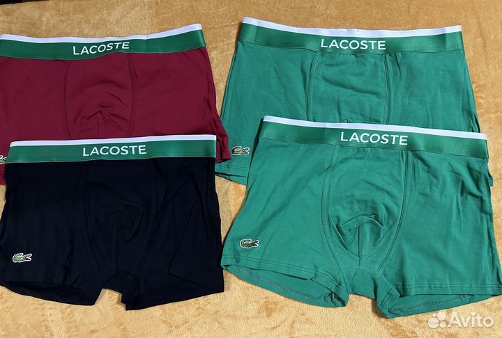 Lacoste боксеры мужские 4шт/54-56