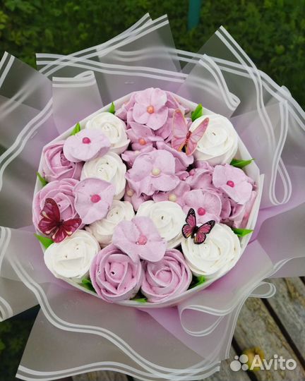 Съедобные букеты из зефира