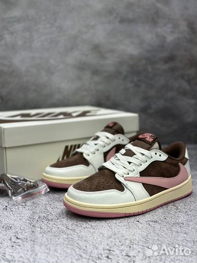 Кроссовки Nike air jordan 1 low x Travis Scott