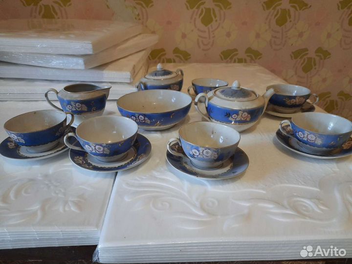 Китайский фарфоровый сервиз антиквариат