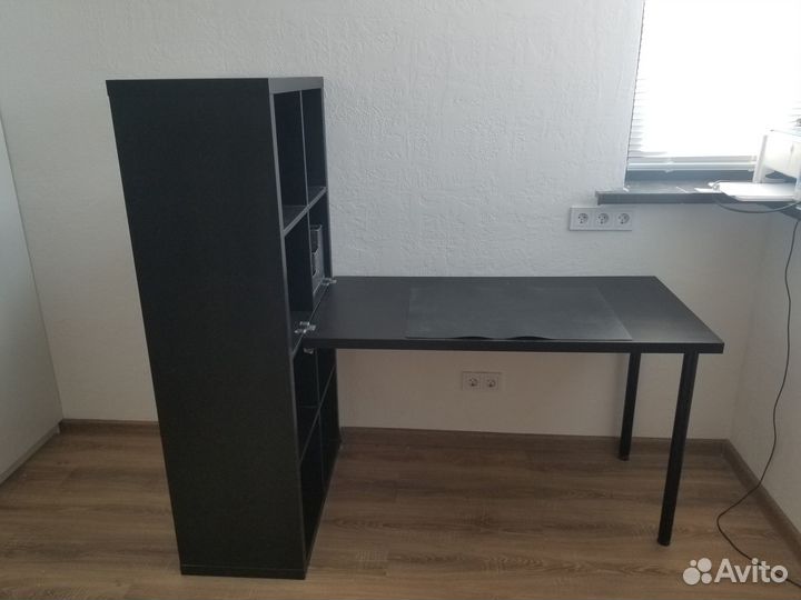 Икеа Стол +Стеллаж