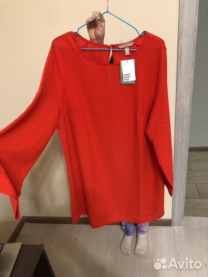 Красное Красивое платье hm L XL XXL 50 52 54