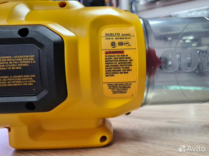 Воздуходувка Dewalt dcbl772B 60V