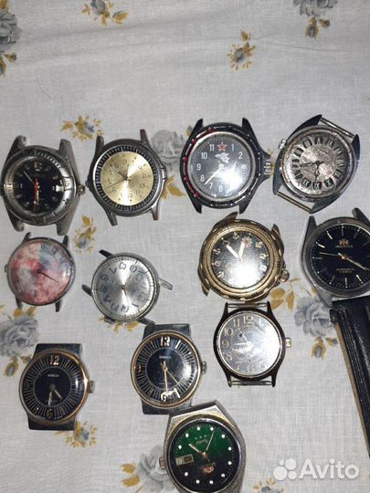 Часы механические и кварцевые на запчасти