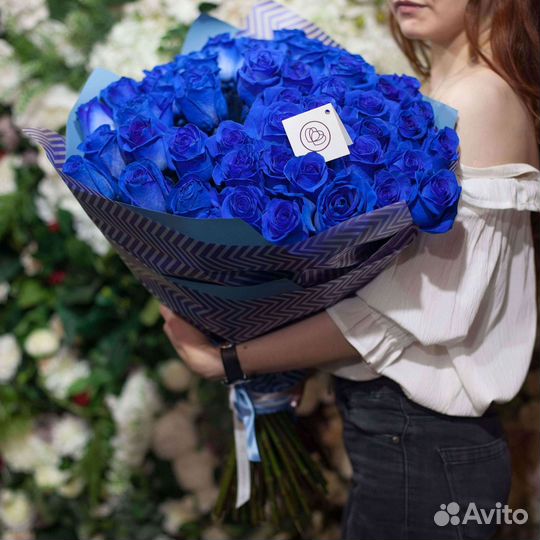 Синие розы Букеты доставка