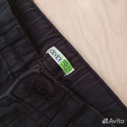 Брюки школьные чёрные 122 и 140