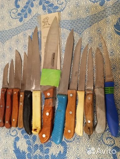 Ножи ложки вилки, ножницы, кухпринадлежности