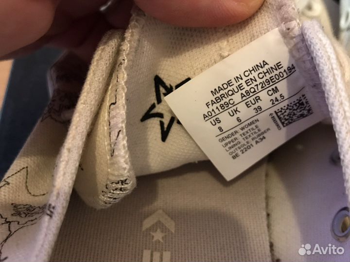 Кеды Converse Crafted Florals