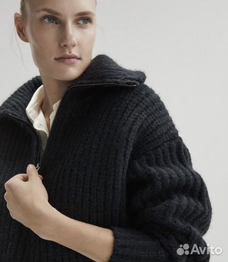 Свитер кардиган на молнии