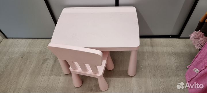 Детский стол и стул IKEA