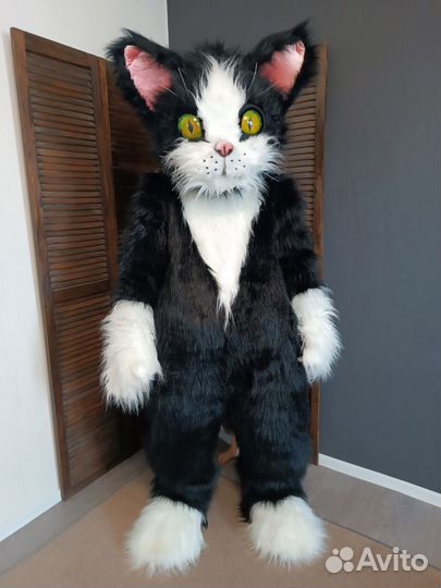 Ростовая кукла кот. Поздравление с др