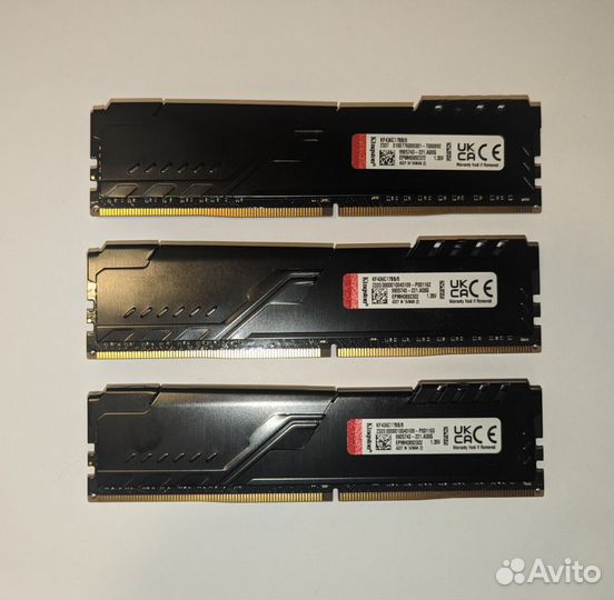 Оперативная память ddr4 Kingston fury 8 gb 3600