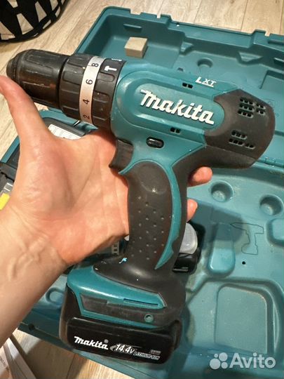 Аккумуляторная ударная дрель шуруповерт Makita