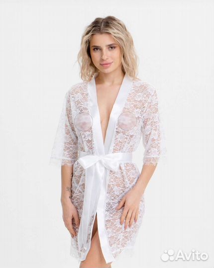 Прозрачный халат, 4цвета