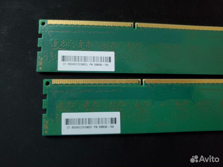 Оперативная память ddr3 4gb (2х4) 1600mhz