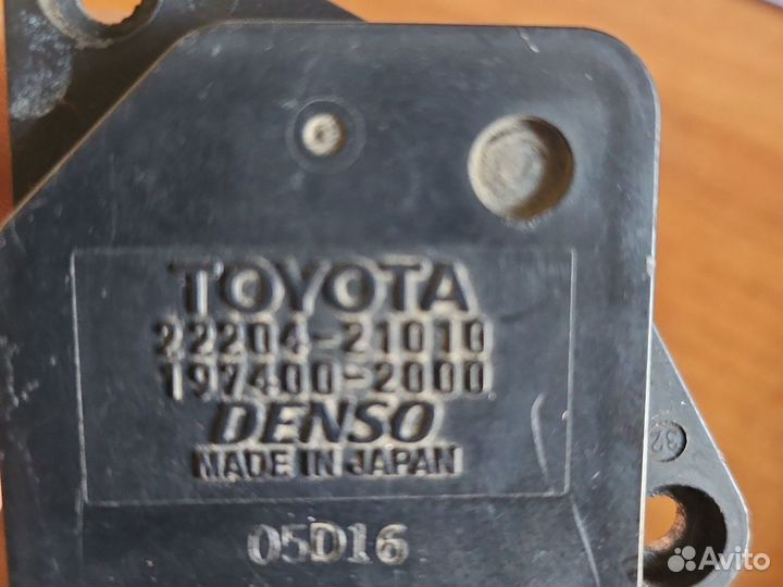 Датчик расхода воздуха дмрв Toyota Camry ACV31 200