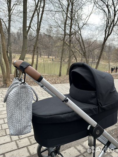 Люлька Cybex balios s lux deep black черная