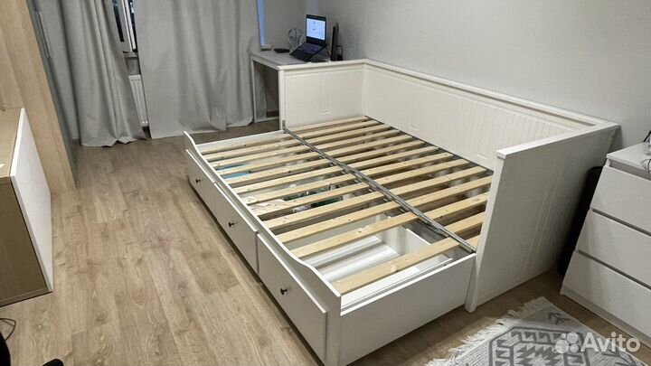 Кровать IKEA раздвижная с ящиками 160*200*32