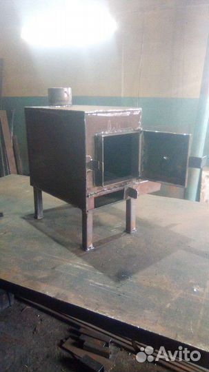 Печка на дровах для гаража