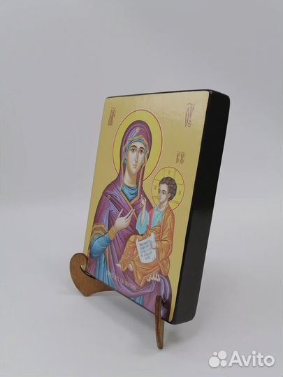 Иверская икона Божьей матери, 15x20x1,8 см, арт Ид