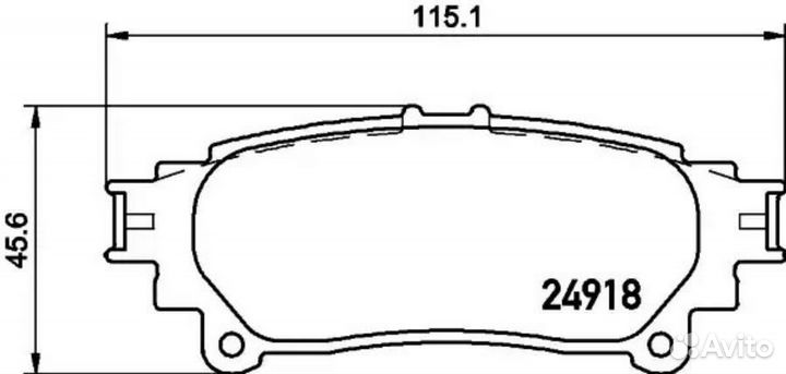 Nisshinbo NP1111 Колодки тормозные дисковые зад (P