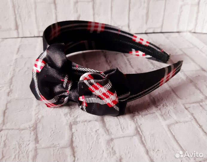 Ободок, заколка/бант/шотландка