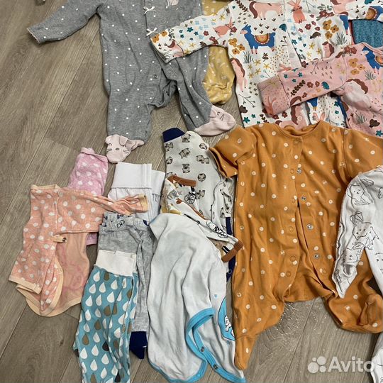 Вещи детские пакетом от 0 до 6 мес,сумка переноска