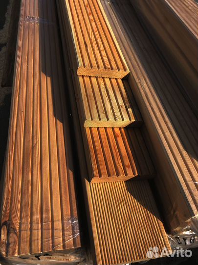 Шлифованные доски лиственницы 50x130 мм, идеальное качество поверхности