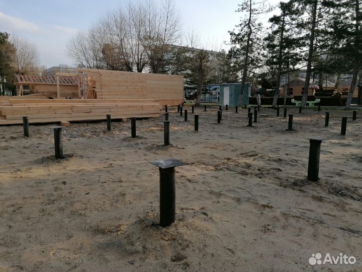 Фундамент на винтовых сваях