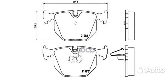 Колодки тормозные дисковые задн, BMW: 3 330 d/3