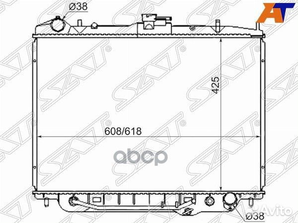Радиатор Honda Passport 93-02 / Isuzu Bighorn