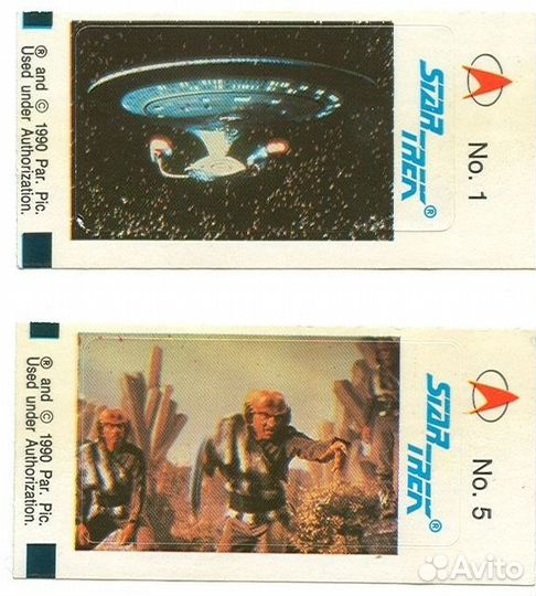 Вкладыши - наклейки продам Стартрек (StarTrek)