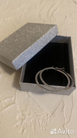 Серьги конго с цирконами