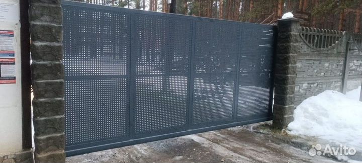 Откатные ворота под ключ в рассрочку