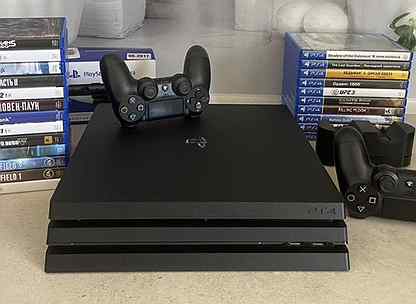 Sony PS4 Pro 1Tb + 2Геймпада + 40Игр EA