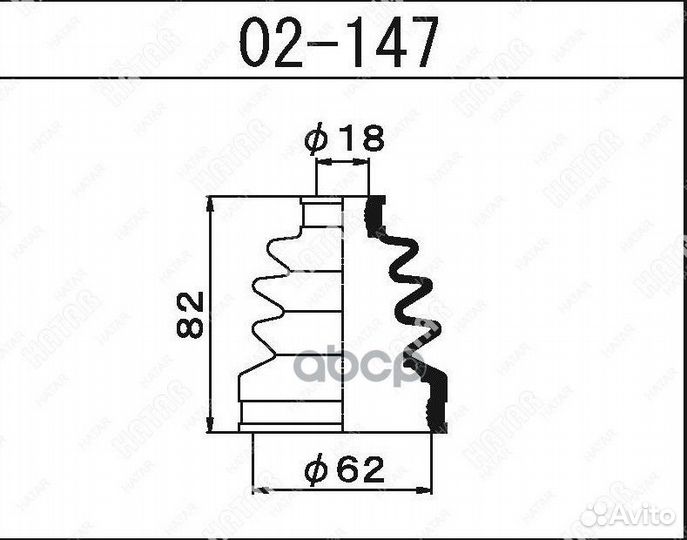 Пыльник привода Maruichi 02147 1-56 (Maruichi)