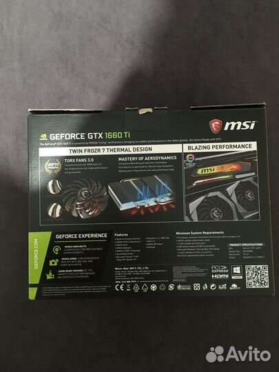 Msi Geforse GTX 1660 TI