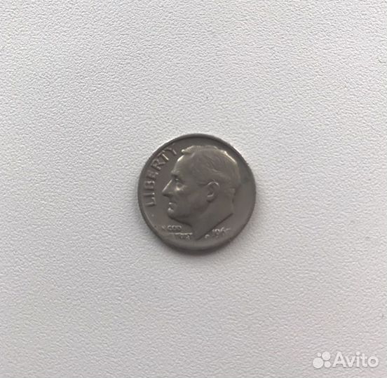 Монета 10 центов (1 дайм) США.1967 г