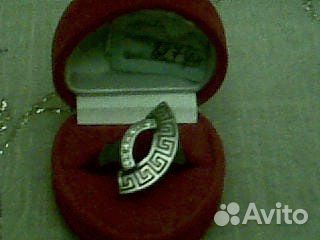 Женское серебряное кольцо Versace