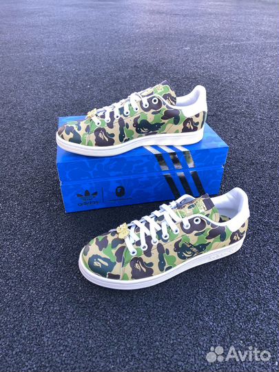 Кроссовки Adidas stan smith x bape