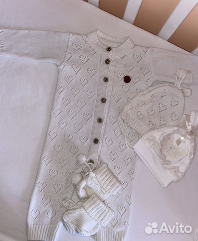 Вязаный костюм детский