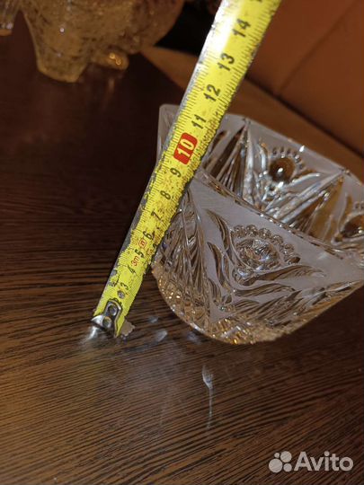 Хрустальный салатник, ёмкость, ваза