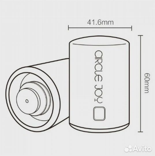 Вакуумная пробка для вина Circle Joy Mini Stopper