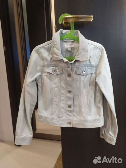 Джинсовая куртка амер. для девочки 7-9 лет