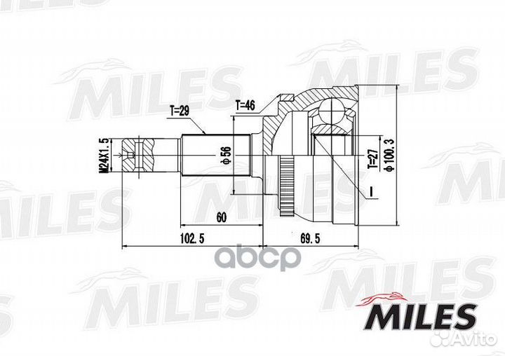 ШРУС nissan maxima III-IV A32/A33 2.0-3.0 95-07