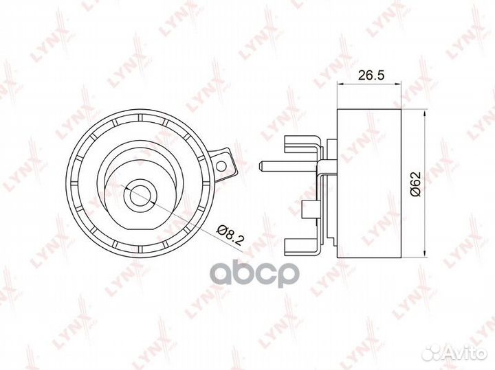 Ролик натяжной ремня грм ford Focus II-III 1.4