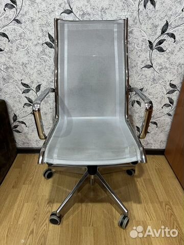 Кресло сетка хром с регулировкой наклона сиденья