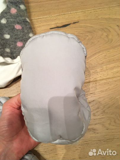 Шапка / пинетки зимние для новорожденного